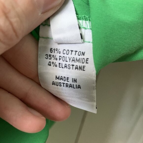 Mela Purdie Shirt Womens S Relaxed Pocket Button Up Green Contemporary Blouse - Picture 3 of 8